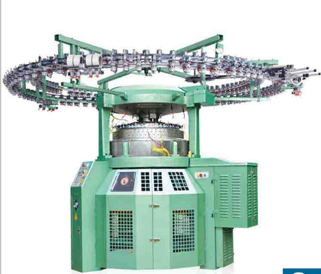 Electronic Rib Circular Knitting Machine Computerized Jacquard Double Jersey