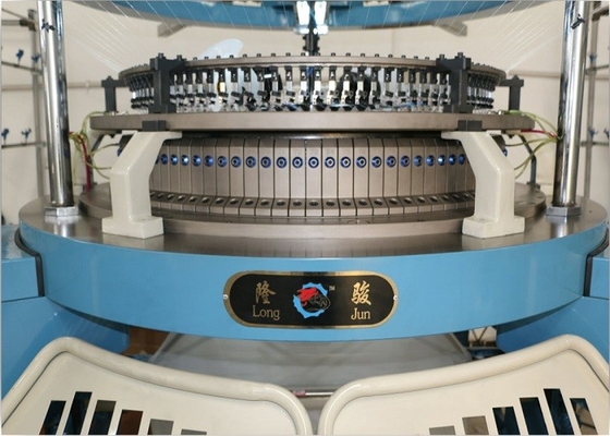 Four Tracks Single Jersey Circular Knitting Machine Weft Knitting High Accurate